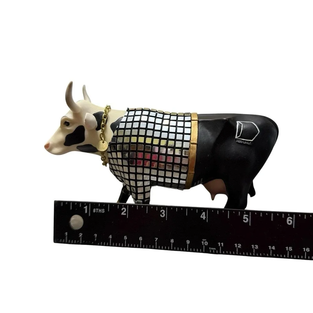 Westland Cow Parade Disco Cow 2001 Decorative figure #9134 w/Box & Tag